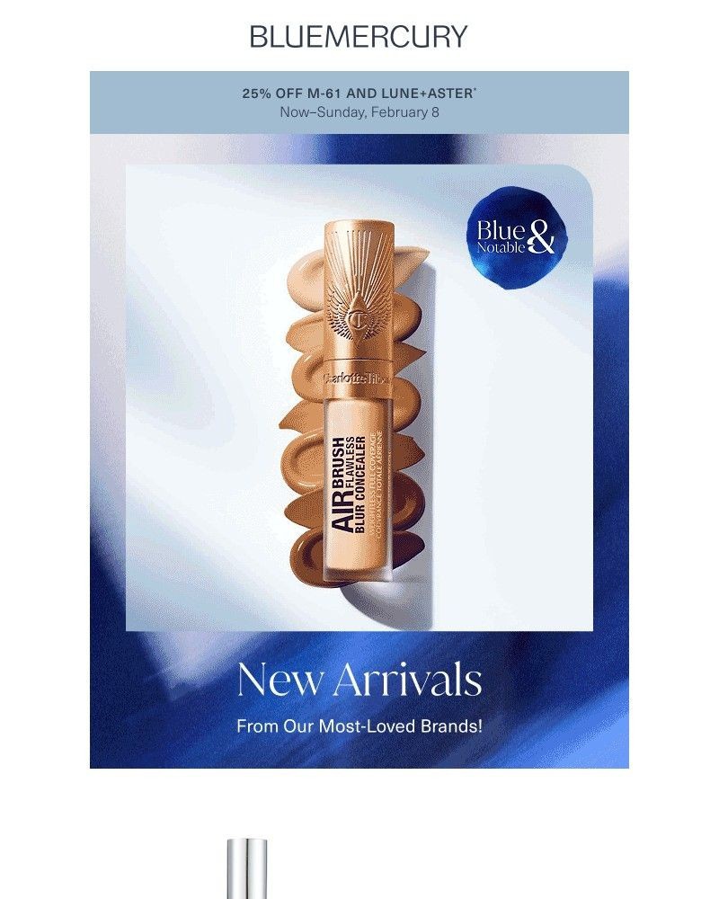 Screenshot of email sent to a Bluemercury Newsletter subscriber