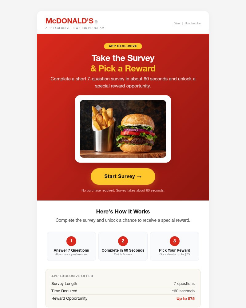 Screenshot of email sent to a Bonobos Newsletter subscriber