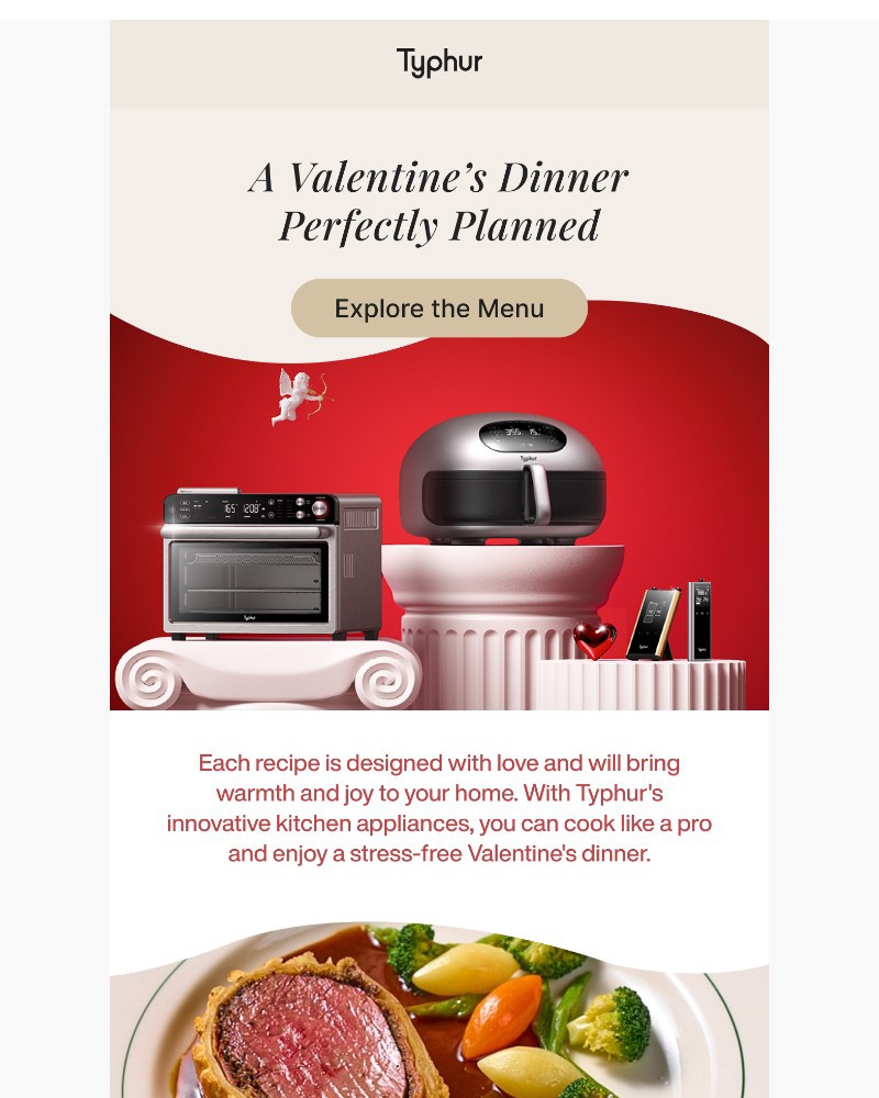 Screenshot of email sent to a Typhur Newsletter subscriber