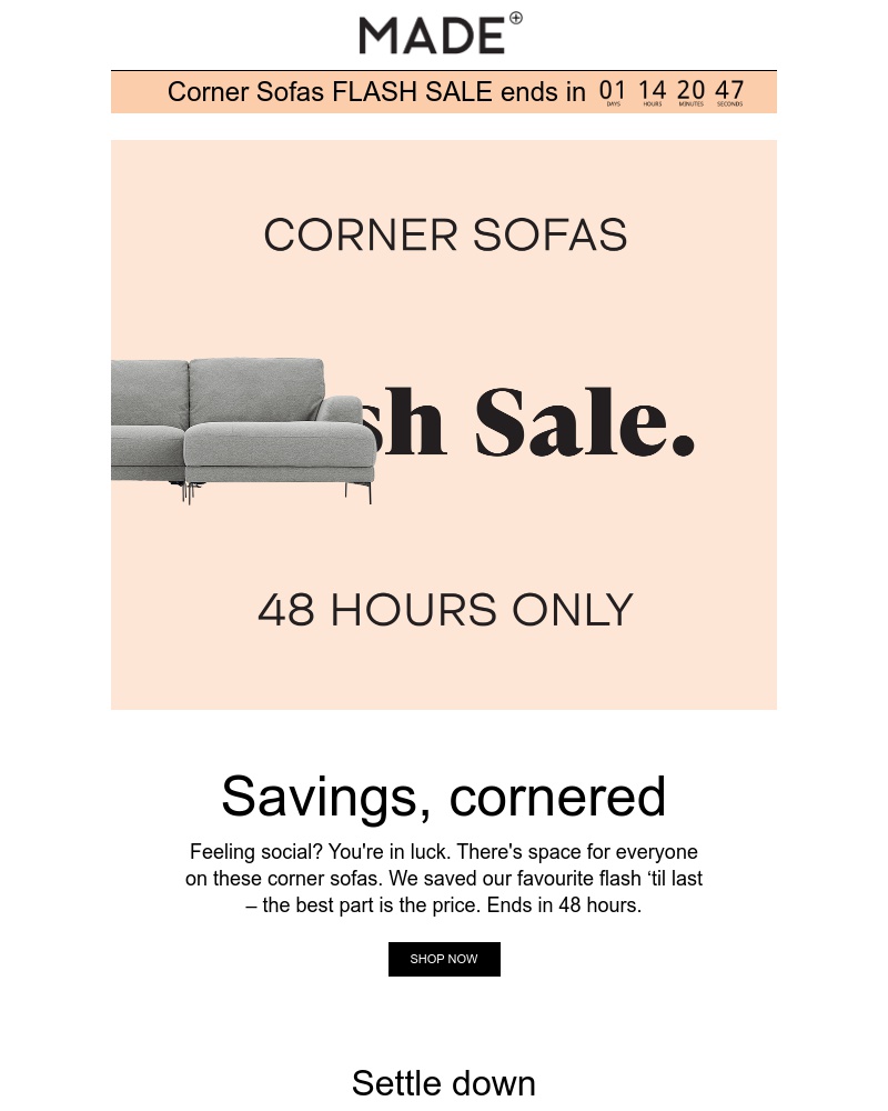 Screenshot of email with subject /media/emails/corner-sofa-flash-sale-make-some-room-cropped-acffeb8d.jpg