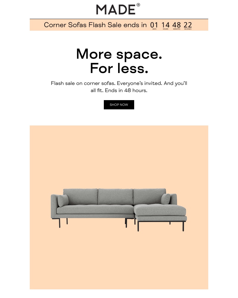 Screenshot of email with subject /media/emails/corner-sofas-flash-sale-cropped-7861df0c.jpg