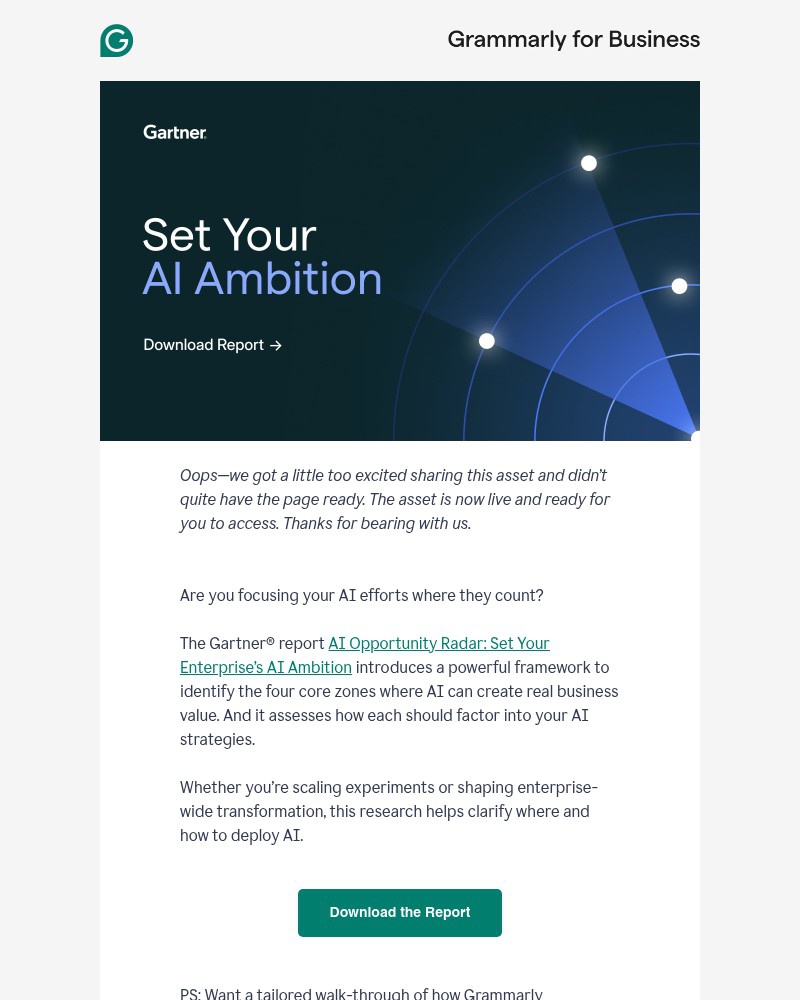 Screenshot of email with subject /media/emails/corrected-link-capture-your-ai-ambitions-with-gartner-report-f3c5ca-cropped-757845b5.jpg