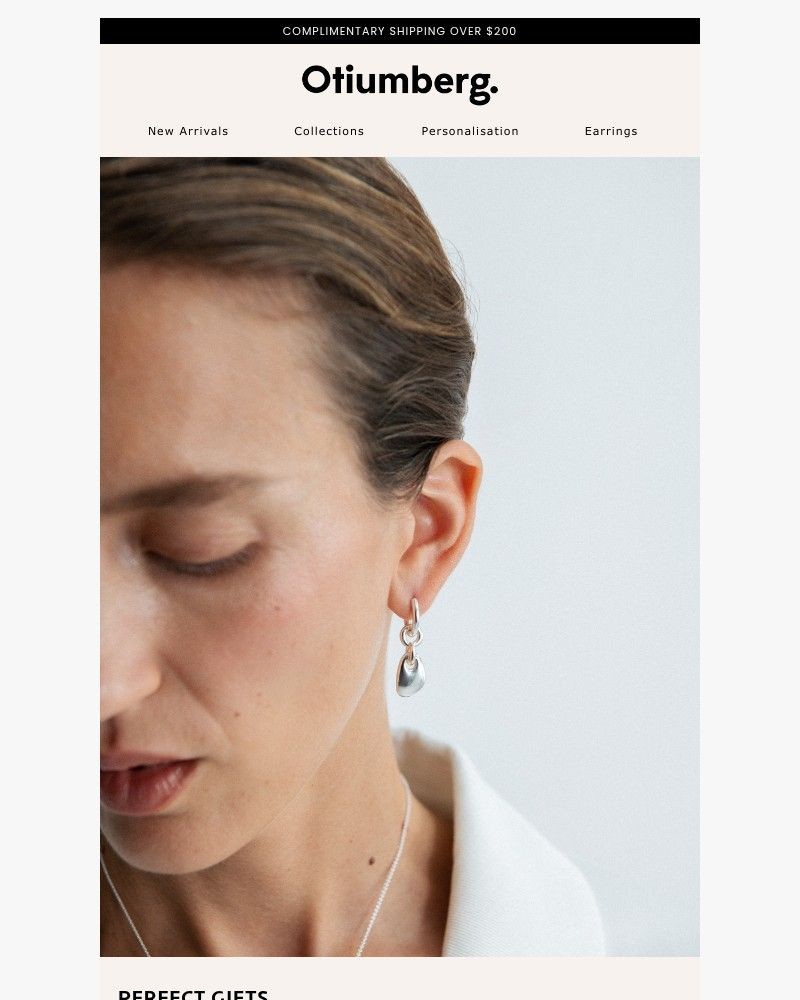 Screenshot of email sent to a Otiumberg Newsletter subscriber