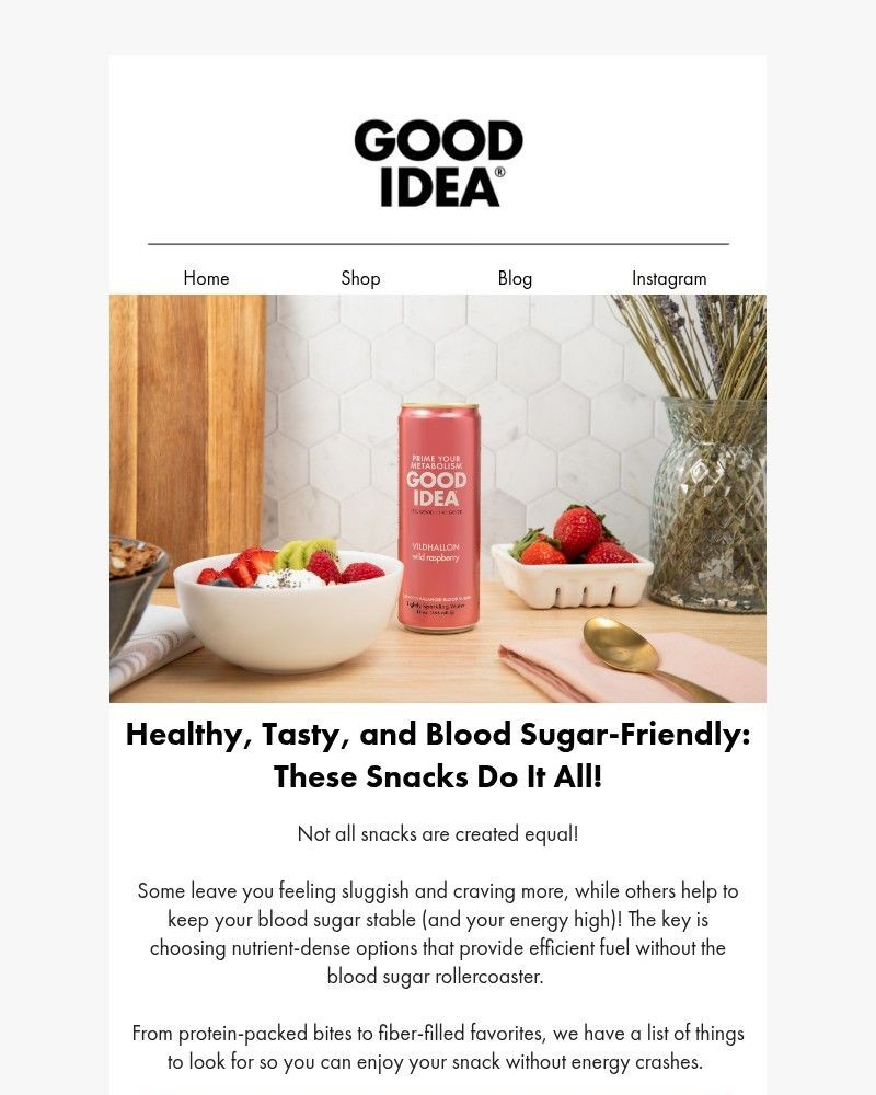 Screenshot of email sent to a Good Idea Newsletter subscriber