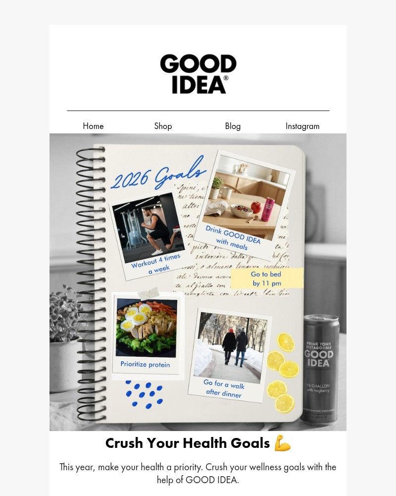 Screenshot of email sent to a Good Idea Newsletter subscriber