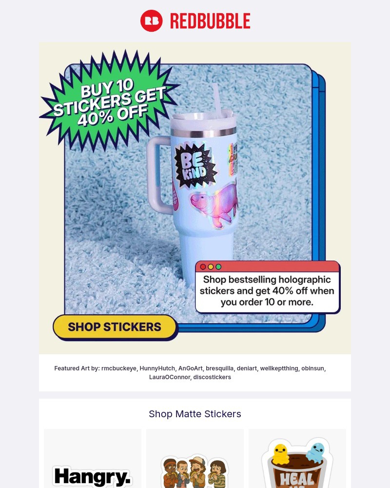 Screenshot of email with subject /media/emails/curate-your-sticker-haul-get-40-off-bca68a-cropped-1625ff2e.jpg