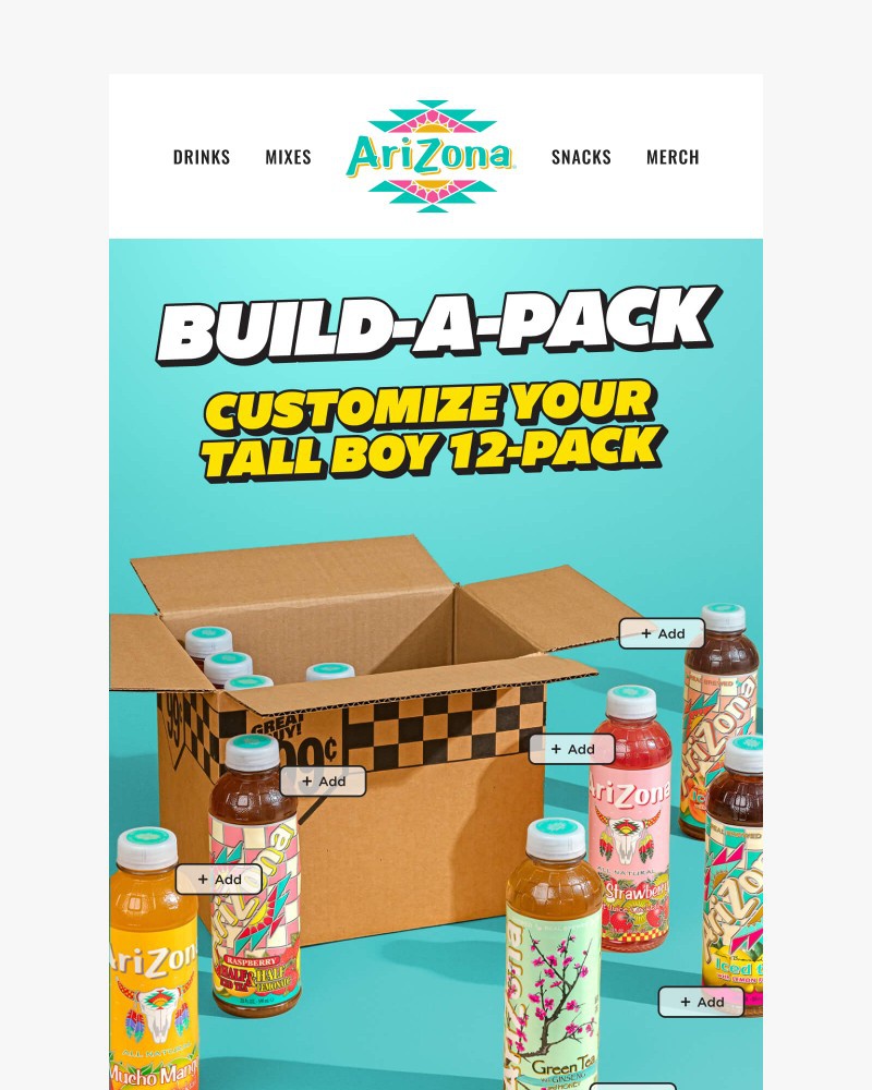 Screenshot of email sent to a AriZona Newsletter subscriber