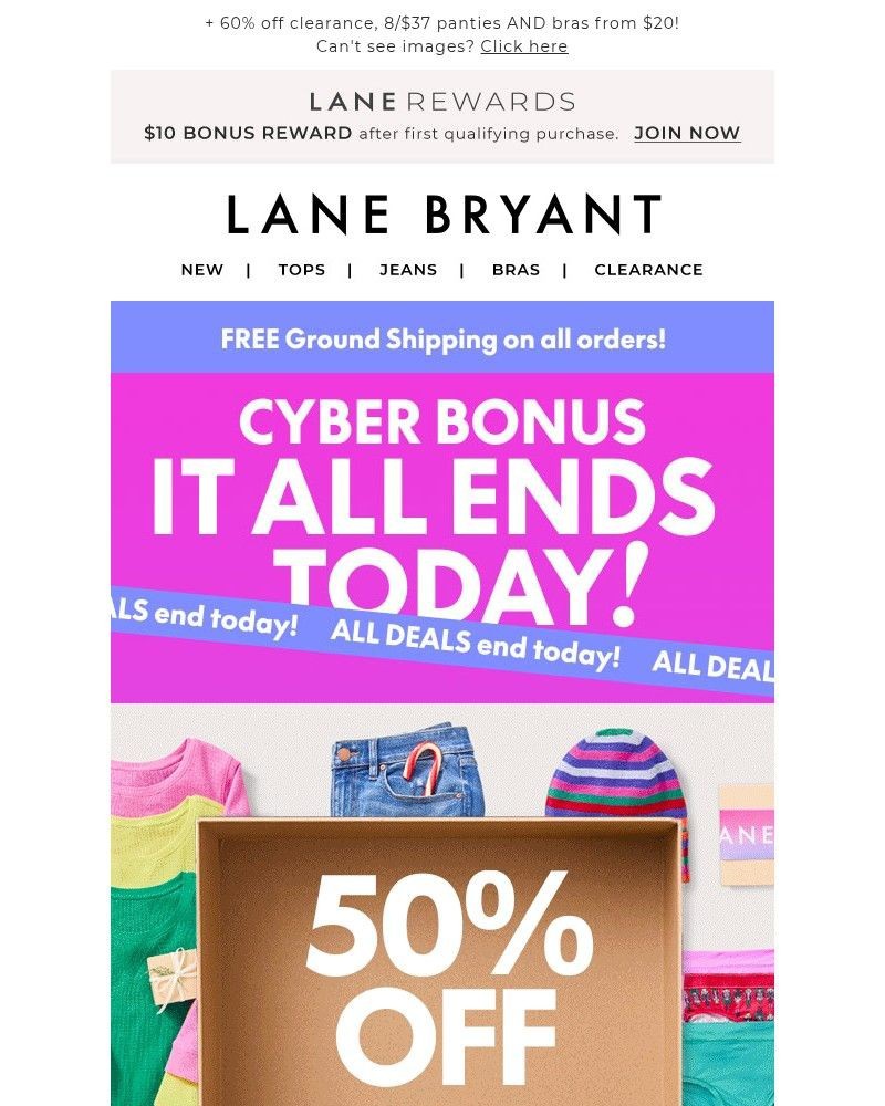 Screenshot of email with subject /media/emails/cyber-deals-end-today-50-off-extra-10-off-9245bb-cropped-64268f1f.jpg