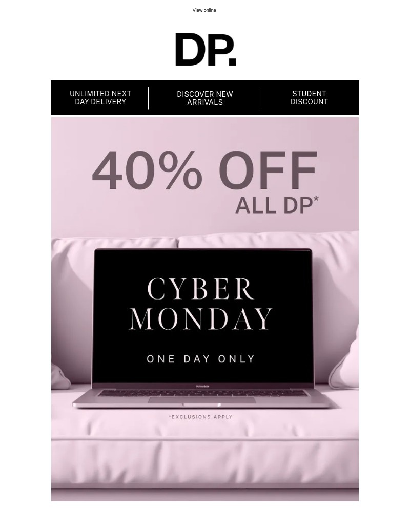 Screenshot of email with subject /media/emails/cyber-monday-40-off-everything-826a20-cropped-ac7d5894.jpg