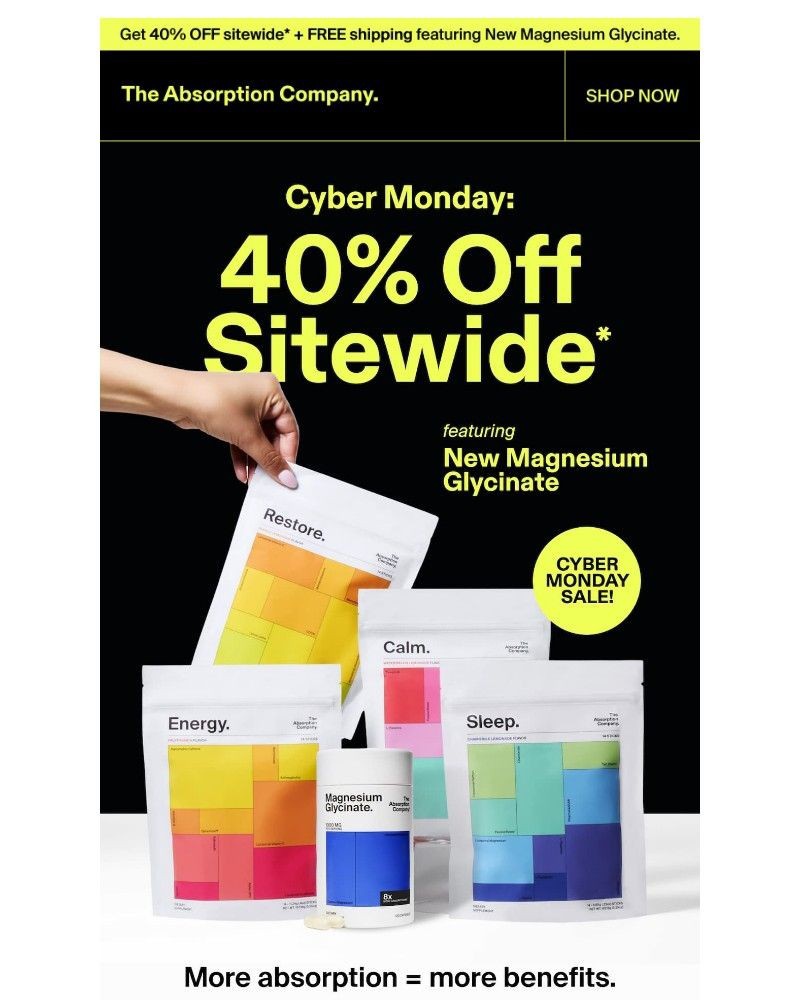 Screenshot of email with subject /media/emails/cyber-monday-40-off-featuring-new-magnesium-glycinate-ff6a98-cropped-c23ab325.jpg