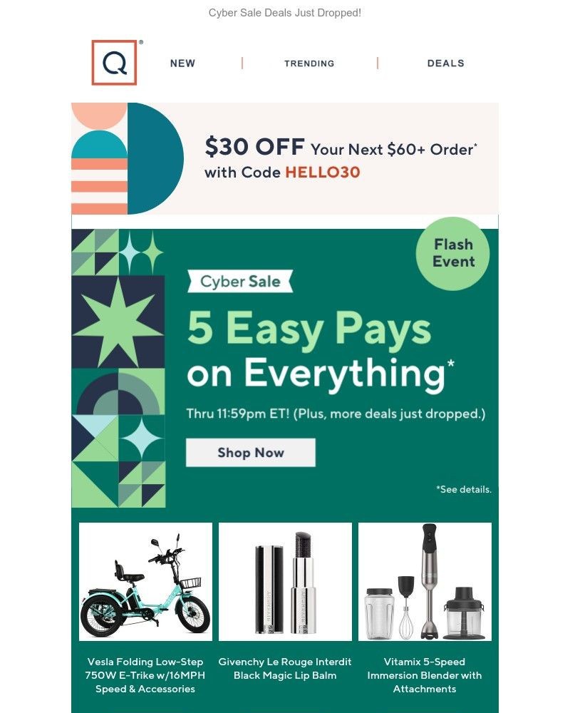 Screenshot of email with subject /media/emails/cyber-monday-flash-5-easy-pays-05851e-cropped-f25a8166.jpg