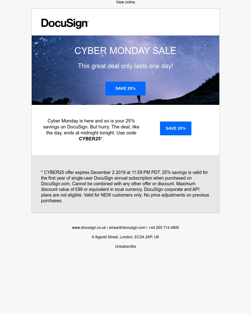 Screenshot of email with subject /media/emails/cyber-monday-sale-25-off-cropped-899c19eb.jpg