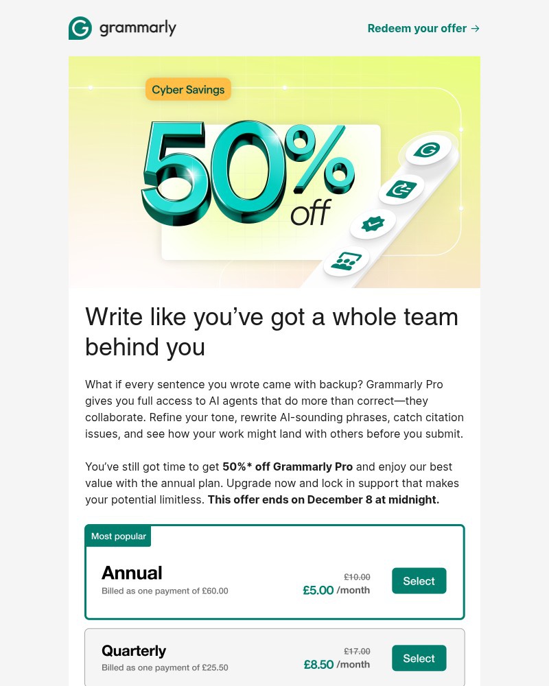 Screenshot of email with subject /media/emails/cyber-savings-50-off-a-year-of-pro-93139b-cropped-e4ad21d3.jpg