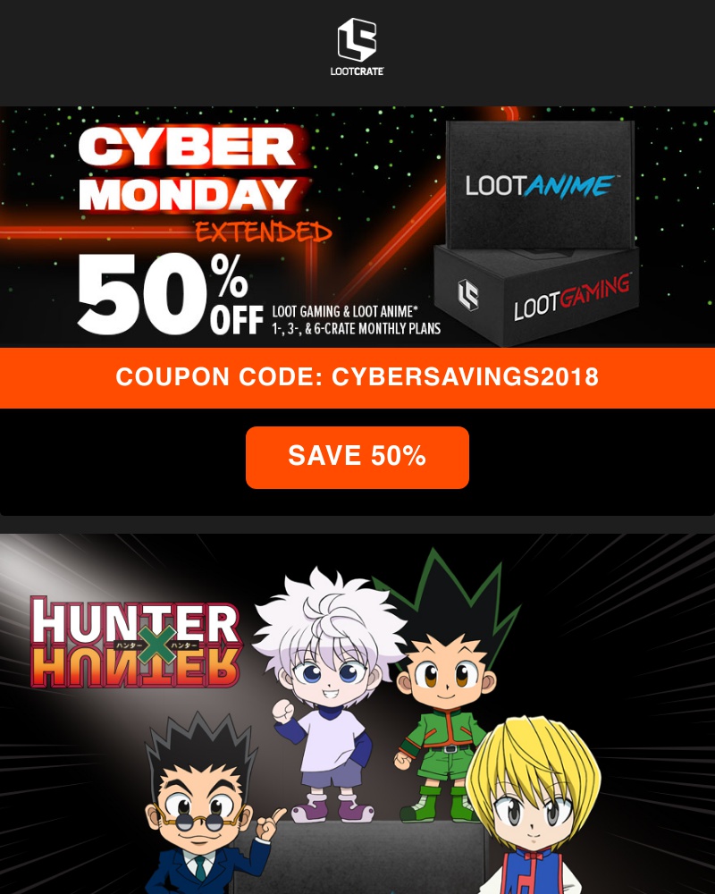 Screenshot of email with subject /media/emails/cyber-savings-extended-last-day-for-50-off-gaming-anime-cropped-de576c5e.jpg