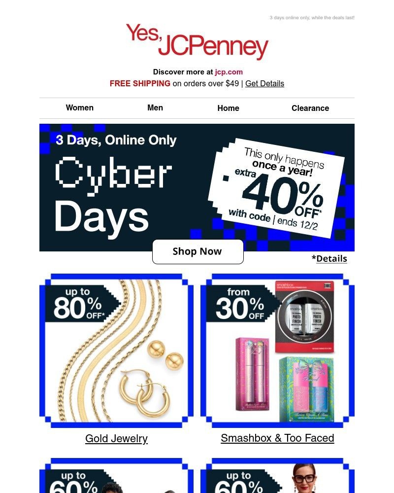 Screenshot of email with subject /media/emails/cyber-steals-extra-40-off-ef5e3f-cropped-4a39ae21.jpg