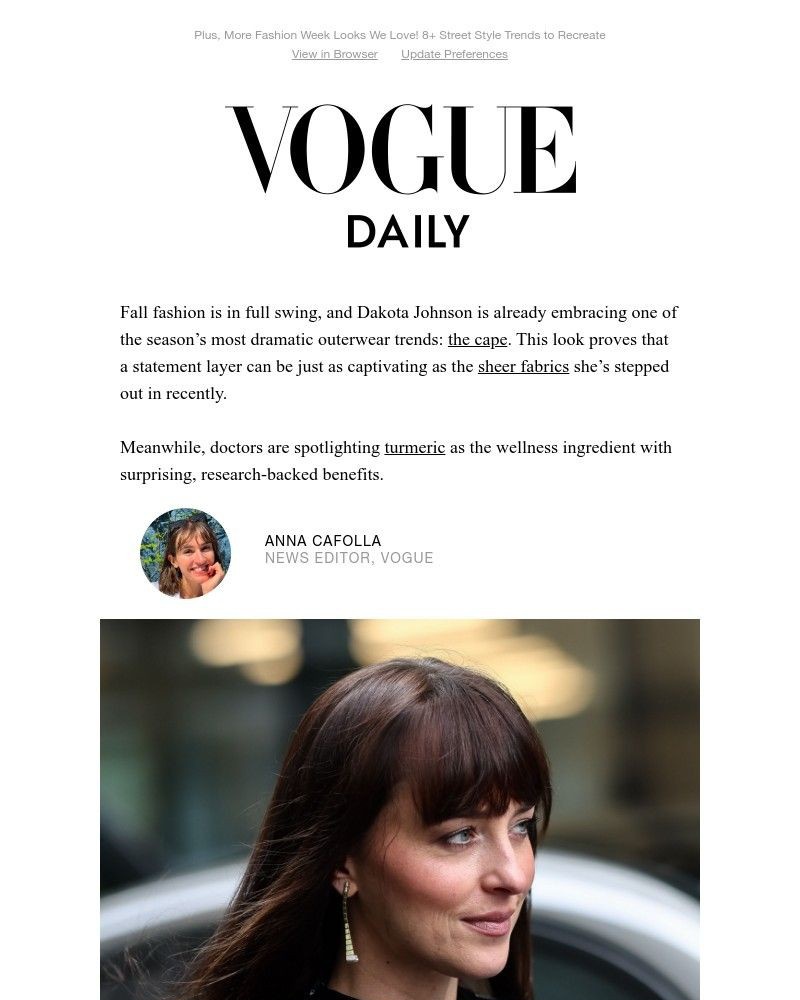 Screenshot of email with subject /media/emails/dakota-johnson-capes-up-in-falls-chicest-outerwear-trend-378f65-cropped-fa1a3533.jpg