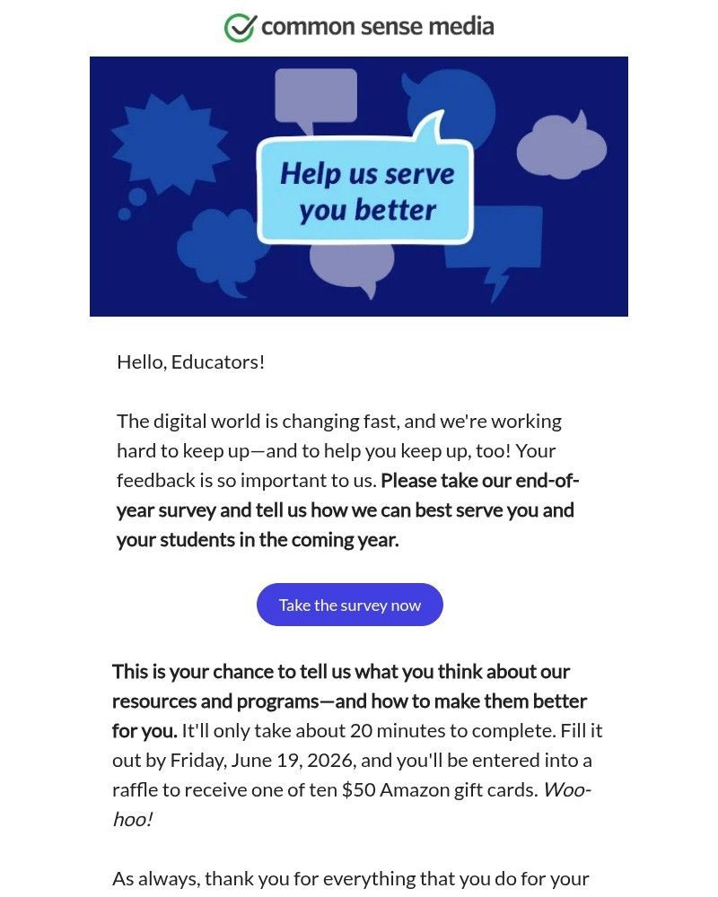 Screenshot of email with subject /media/emails/deadline-educator-end-of-year-survey-48de76-cropped-a746fbc8.jpg