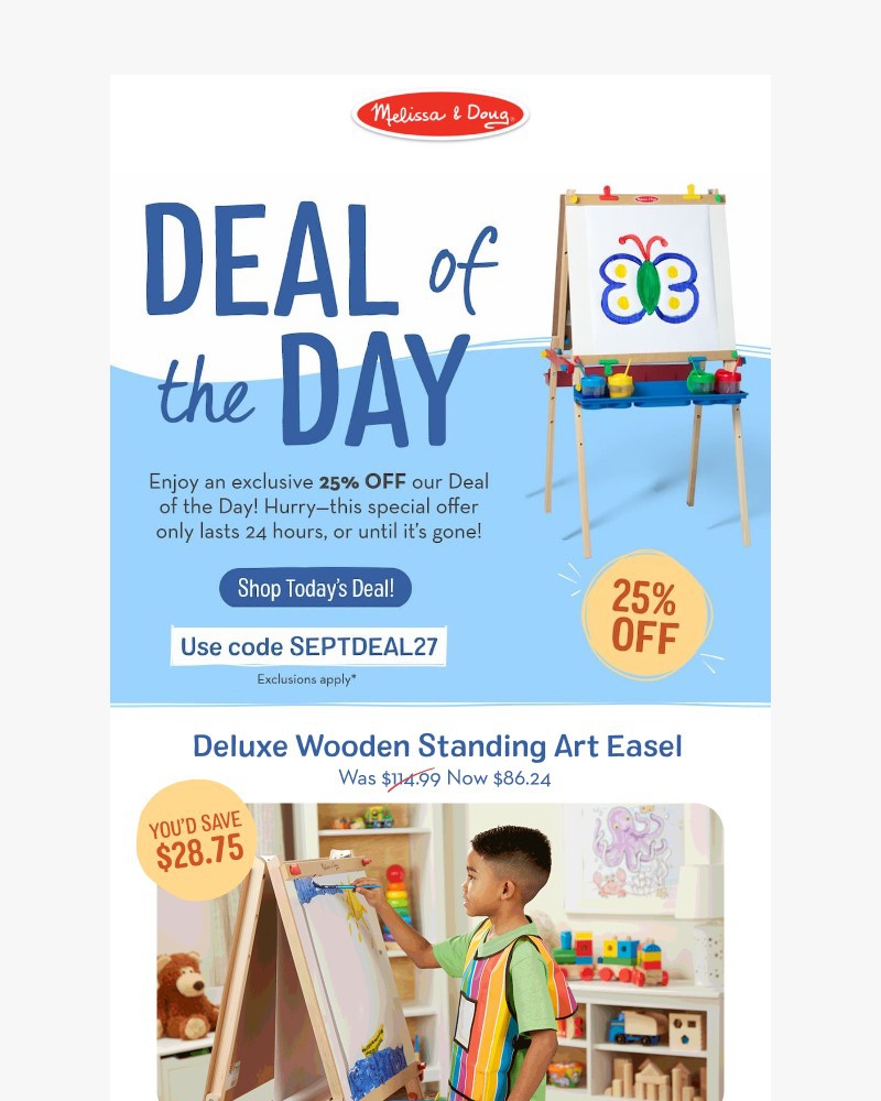 Screenshot of email with subject /media/emails/deal-of-the-day-25-off-for-young-artists-37f304-cropped-1a88eabb.jpg