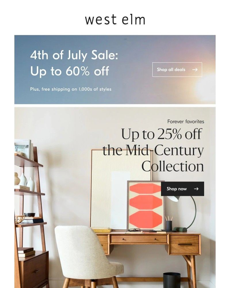 Screenshot of email with subject /media/emails/deal-of-the-day-up-to-25-off-mid-century-best-sellers-f5f4ae-cropped-516183a4.jpg