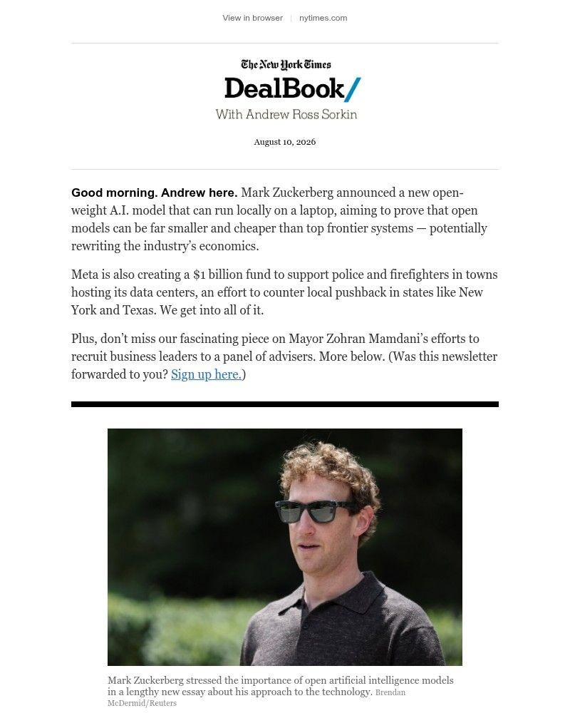 Screenshot of email with subject /media/emails/dealbook-a-big-bet-on-open-ai-e785ac-cropped-6e6d0a0c.jpg