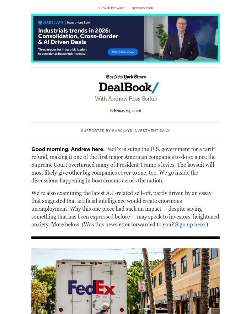 Screenshot of email with subject /media/emails/dealbook-fedex-wants-a-refund-30b658-cropped-7362cb79.jpg