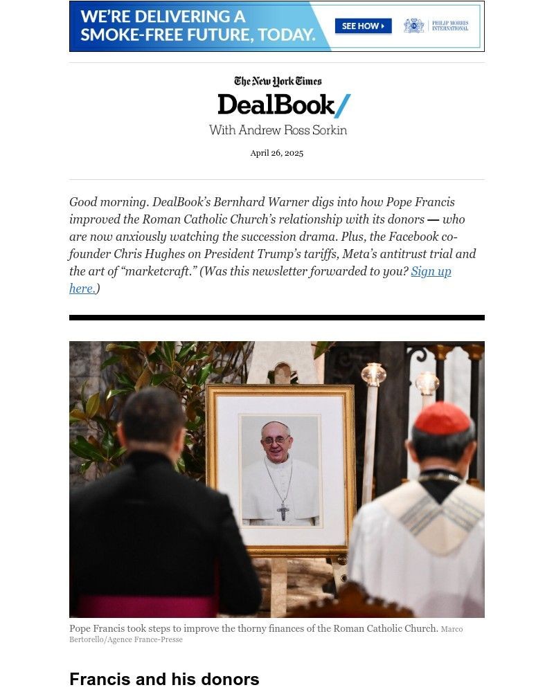 Screenshot of email with subject /media/emails/dealbook-hope-for-the-new-pope-736fc1-cropped-edbe8929.jpg
