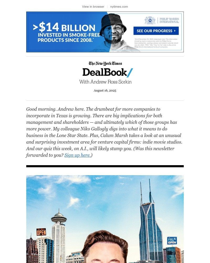 Screenshot of email with subject /media/emails/dealbook-texas-takes-on-delaware-d3fa20-cropped-245d612e.jpg