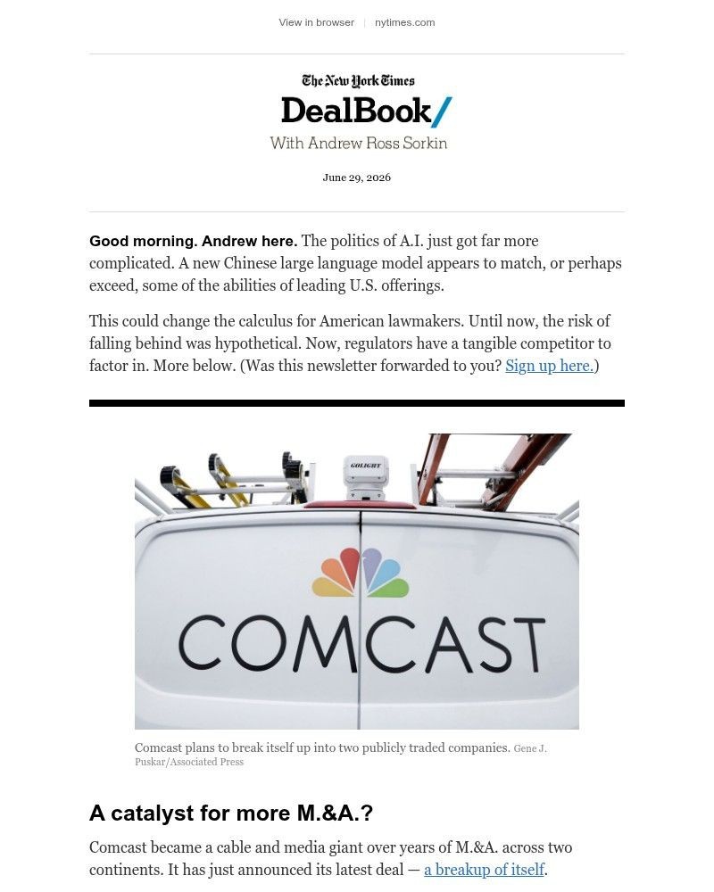 Screenshot of email with subject /media/emails/dealbook-the-comcast-nbcuniversal-breakup-3ffdd5-cropped-80f4249f.jpg