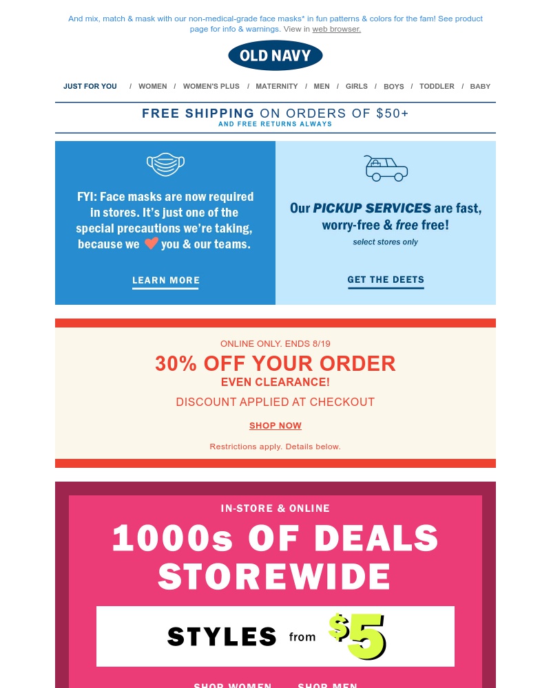 Screenshot of email with subject /media/emails/deals-storewide-incl-all-joggers-on-sale-f71d61-cropped-a954b676.jpg
