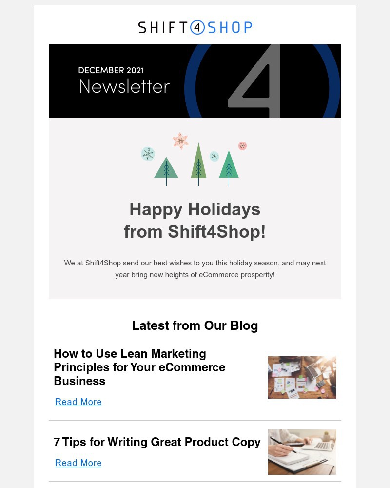 Screenshot of email with subject /media/emails/december-happy-holidays-from-shift4shop-google-analytics-v4-st-jude-donation-widg_oQeRZRH.jpg