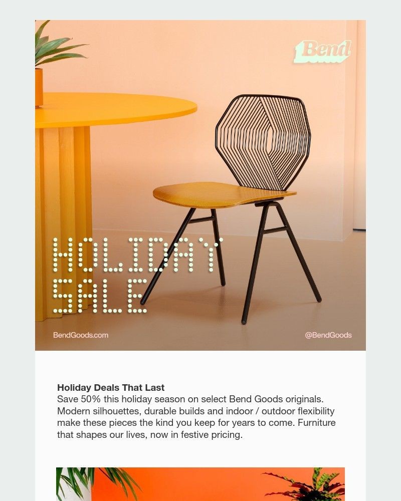 Screenshot of email sent to a Bend Newsletter subscriber