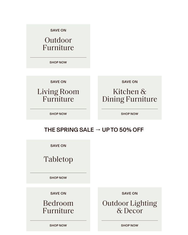 Screenshot of email sent to a Birch Lane Newsletter subscriber