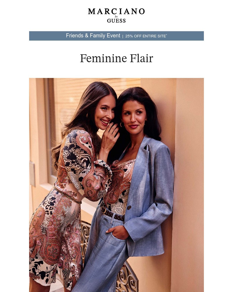 Screenshot of email sent to a Guess Newsletter subscriber