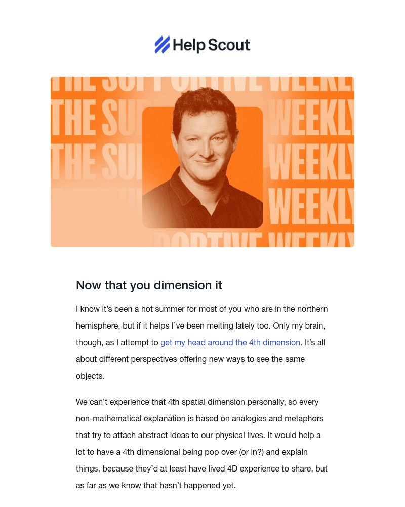 Screenshot of email sent to a Help Scout Trial user