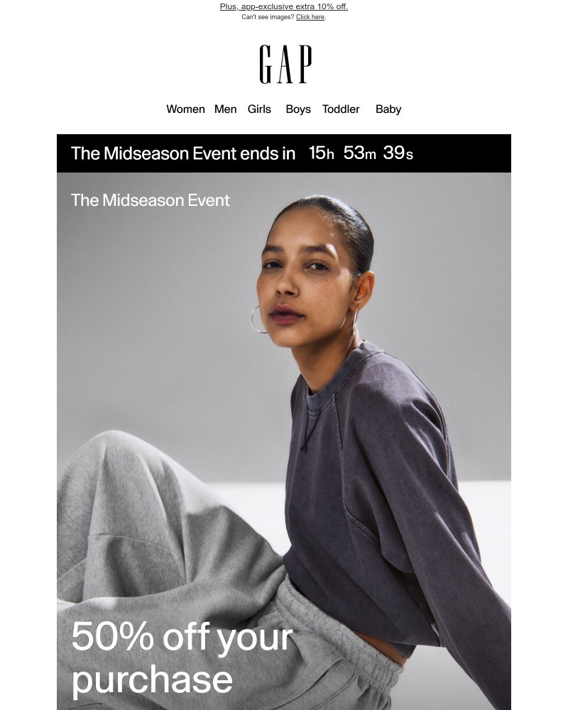 Screenshot of email with subject /media/emails/disappearing-soon-50-off-at-our-midseason-event-ae069b-cropped-7885b258.jpg