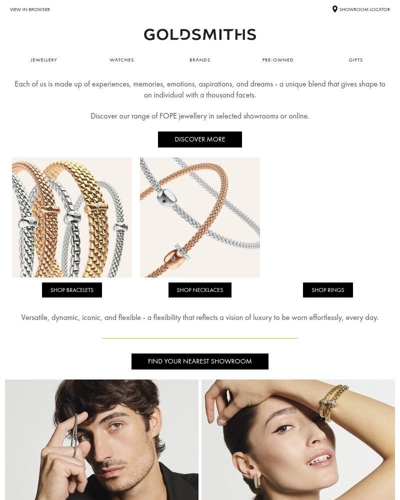 Screenshot of email sent to a Goldsmiths Newsletter subscriber