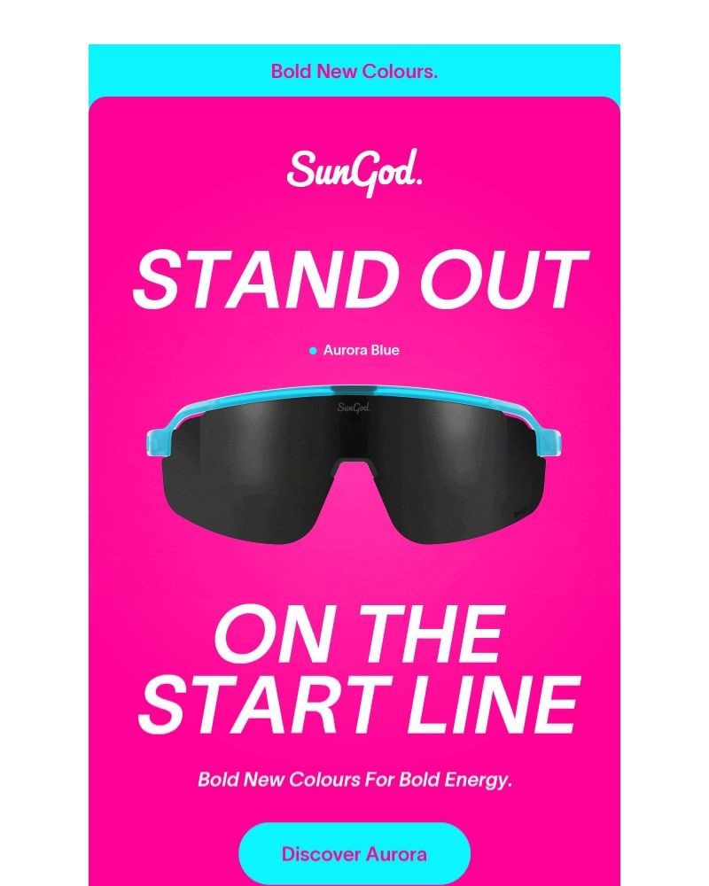 Screenshot of email sent to a SunGod Newsletter subscriber