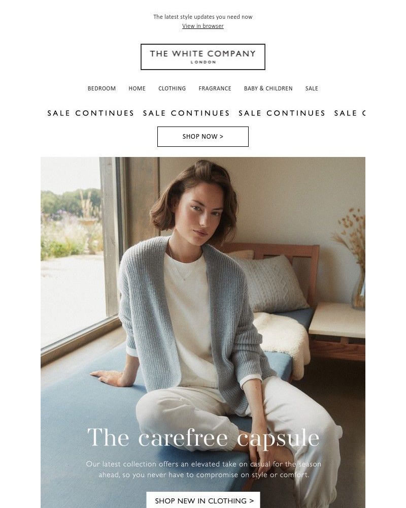 Screenshot of email with subject /media/emails/discover-our-new-clothing-arrivals-the-carefree-capsule-e7ecf0-cropped-1ccd621c.jpg