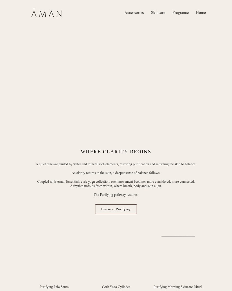 Screenshot of email sent to a Aman Resorts Newsletter subscriber