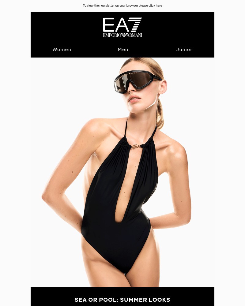 Screenshot of email sent to a Armani Newsletter subscriber