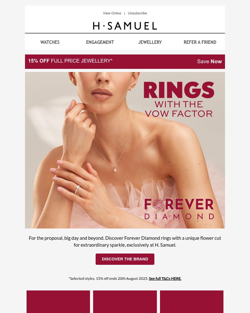 Screenshot of email with subject /media/emails/discover-the-forever-diamond-a67aee-cropped-67ae2157.jpg
