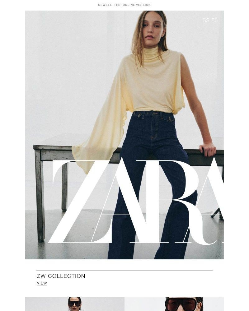 Screenshot of email sent to a Zara Registered user