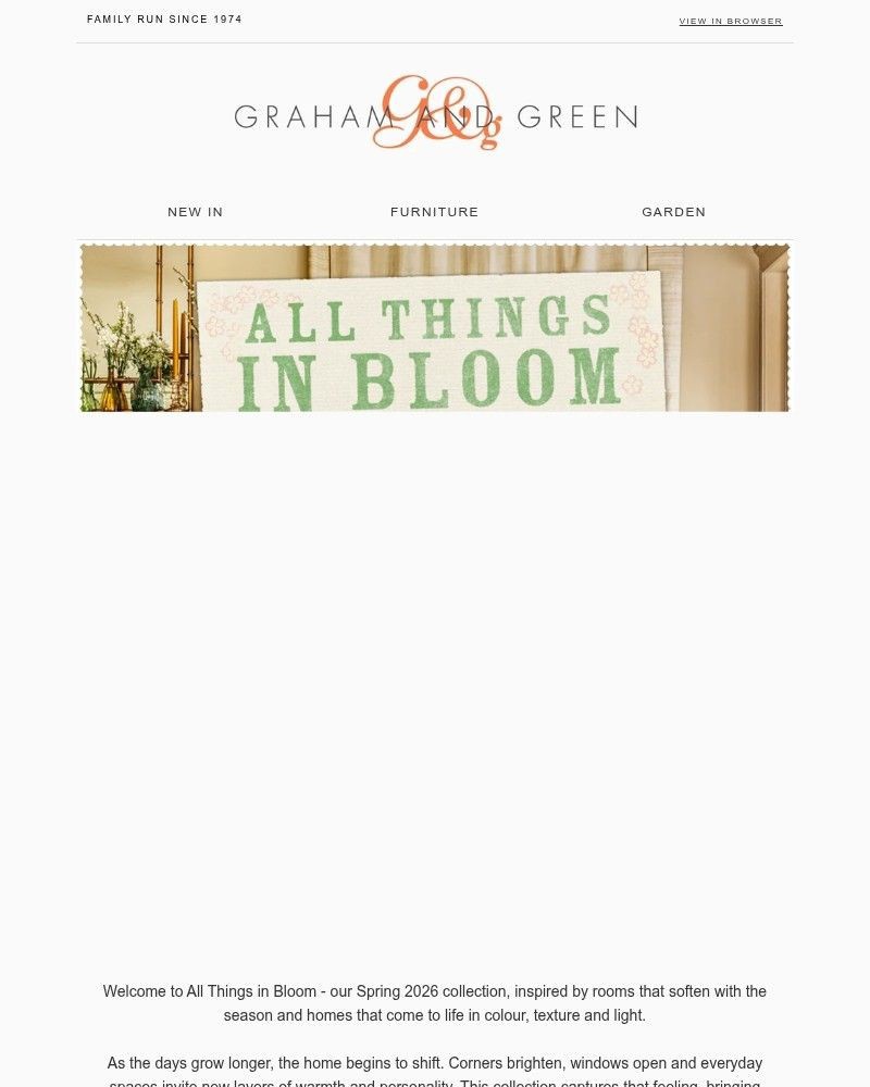 Screenshot of email sent to a Graham and Green Cart abandoner