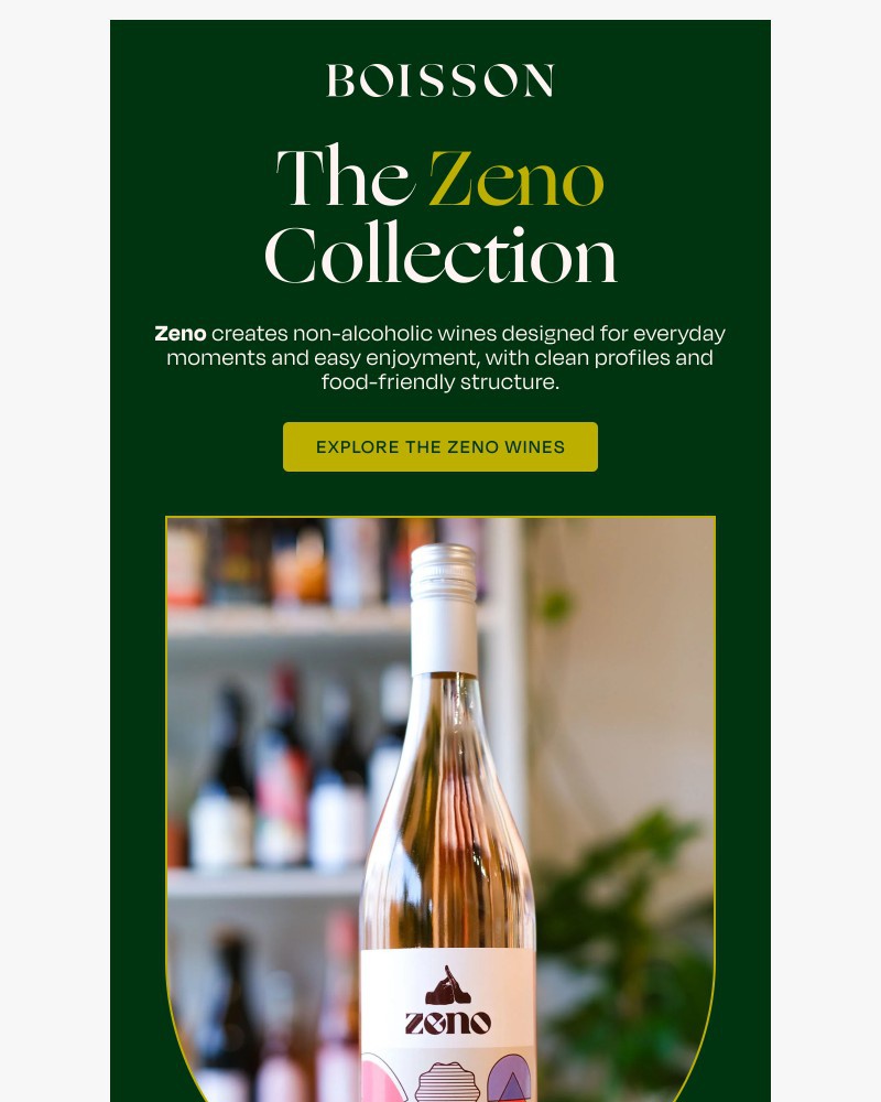 Screenshot of email sent to a Boisson Newsletter subscriber