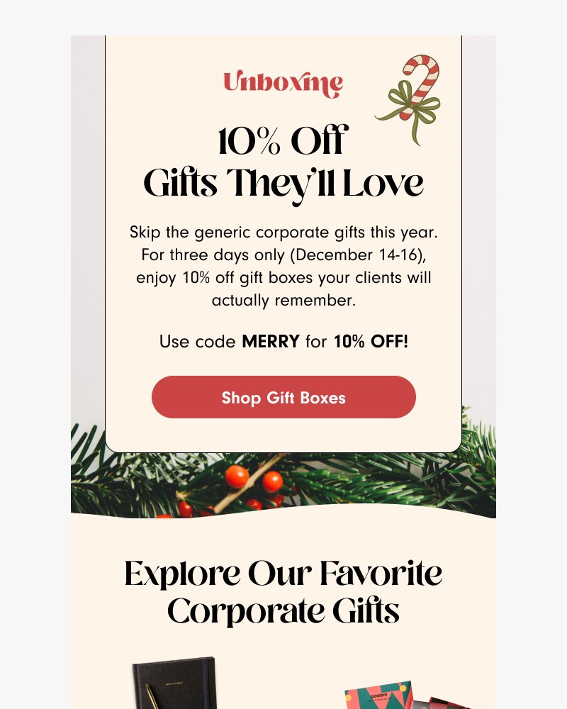 Screenshot of email with subject /media/emails/ditch-the-branded-swag-send-something-theyll-love-get-10-off-12fbd5-cropped-d2ce8b6a.jpg