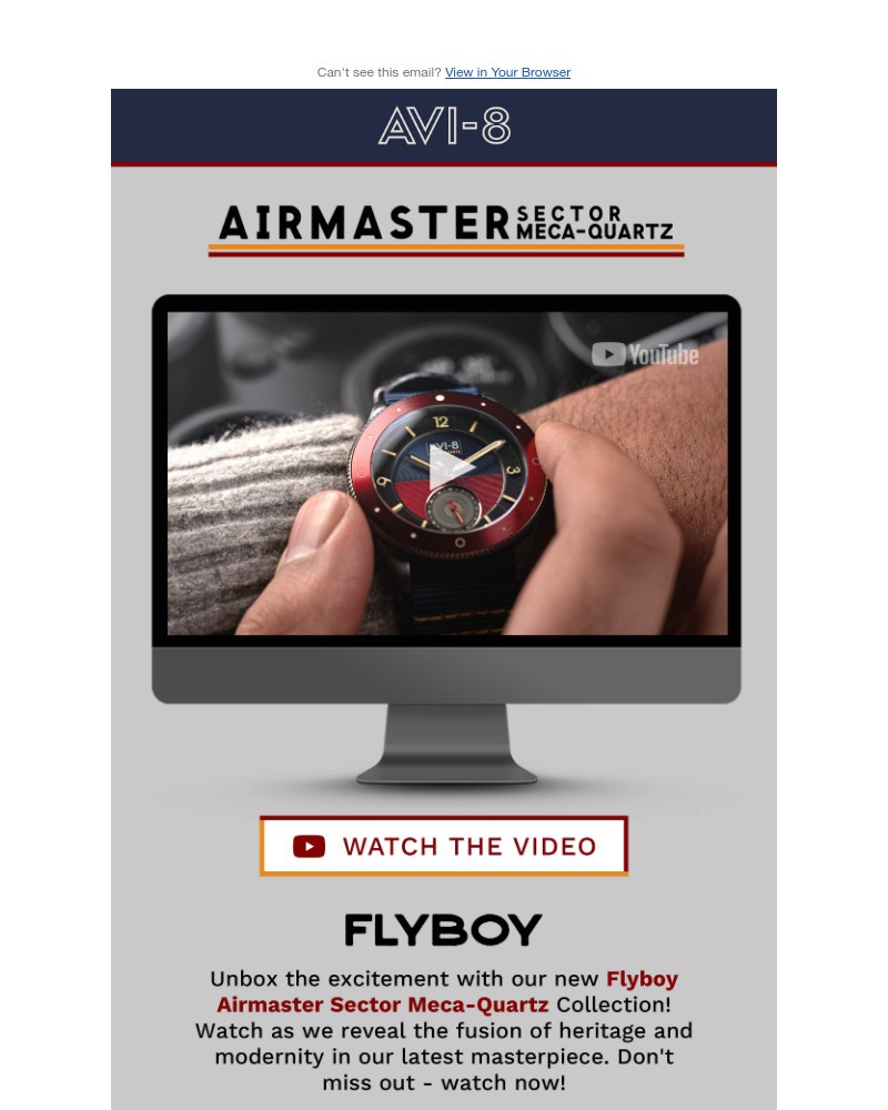 Screenshot of email with subject /media/emails/dive-into-avi-8s-flyboy-airmaster-sector-collection-259cf4-cropped-d114cb26.jpg