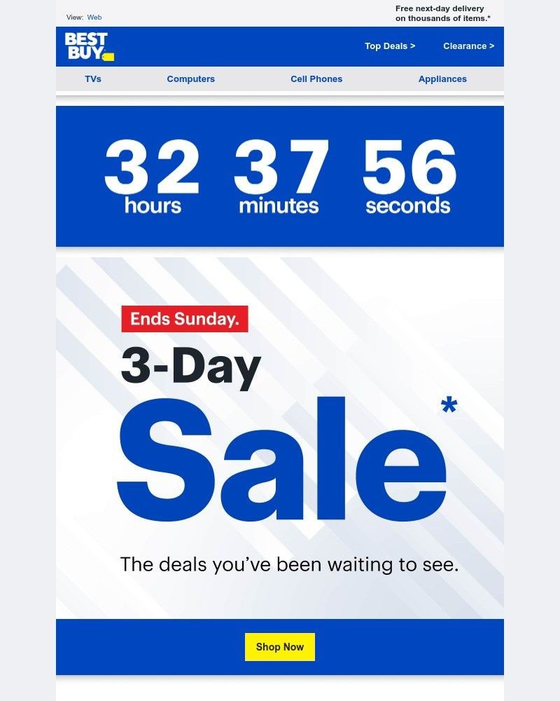 Screenshot of email with subject /media/emails/dive-into-fantastic-tech-deals-during-the-3-day-sale-c5e215-cropped-c8c80a60.jpg
