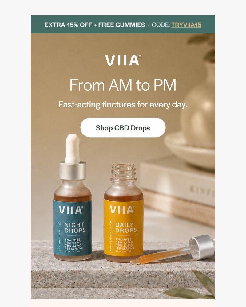 Screenshot of email sent to a VIIA Newsletter subscriber