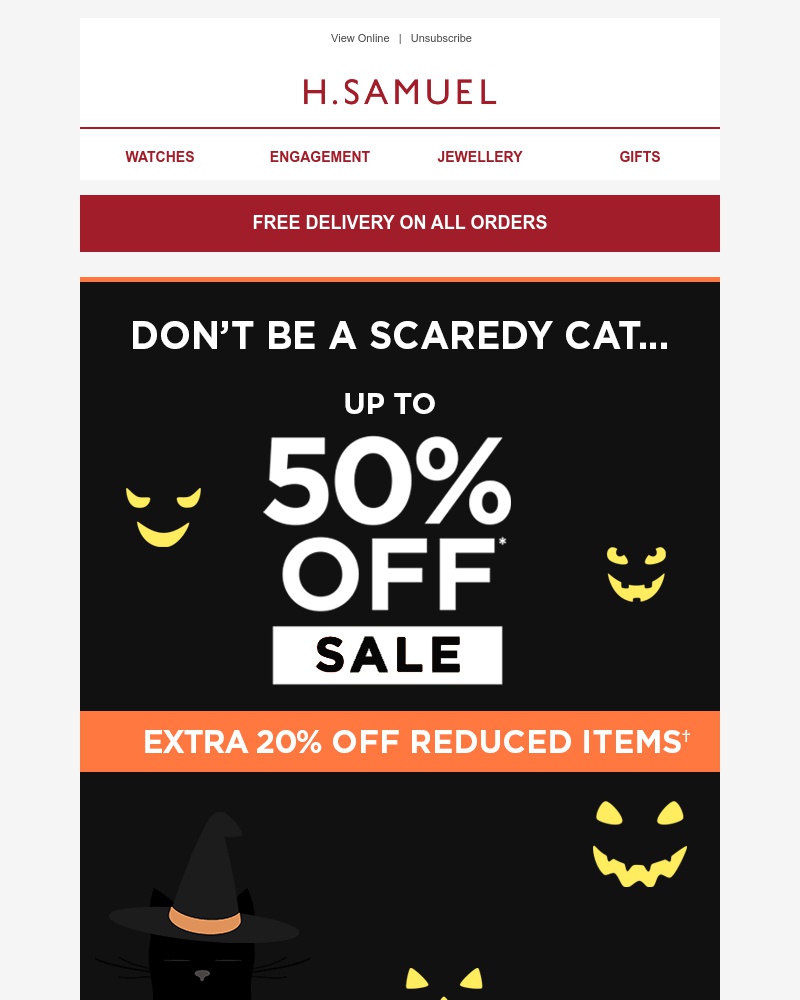 Screenshot of email with subject /media/emails/dont-be-a-scaredy-cat-1-week-left-of-sale-3e3a60-cropped-8f67677f.jpg