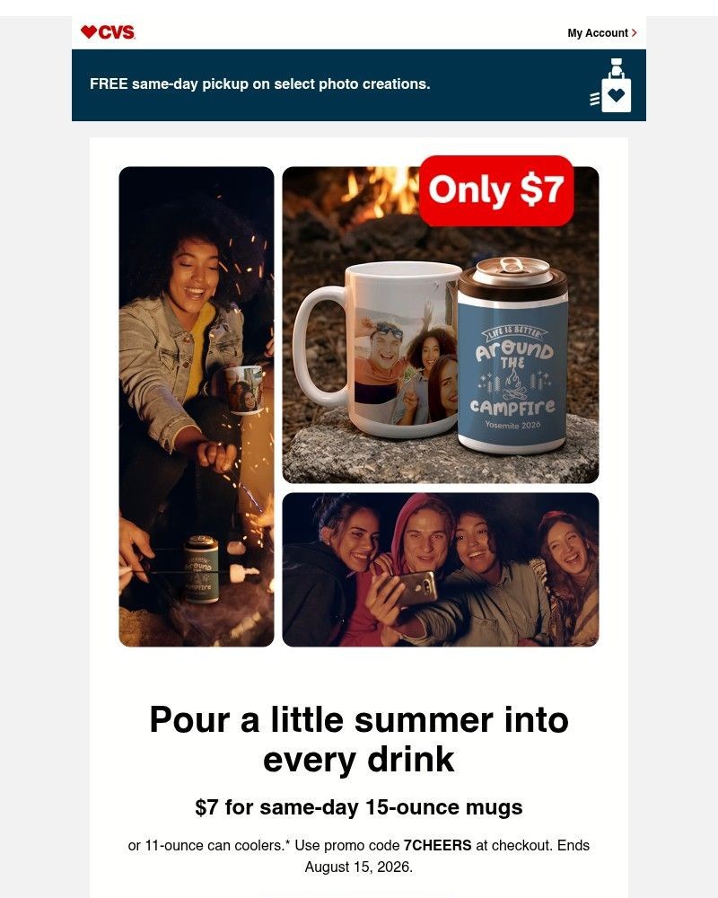 Screenshot of email sent to a CVS Newsletter subscriber